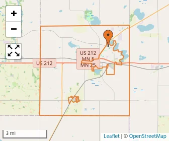 Area schools map